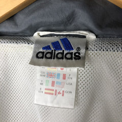 00'S adidas windbreaker men's XL size polyester white type Vintage Second Hand