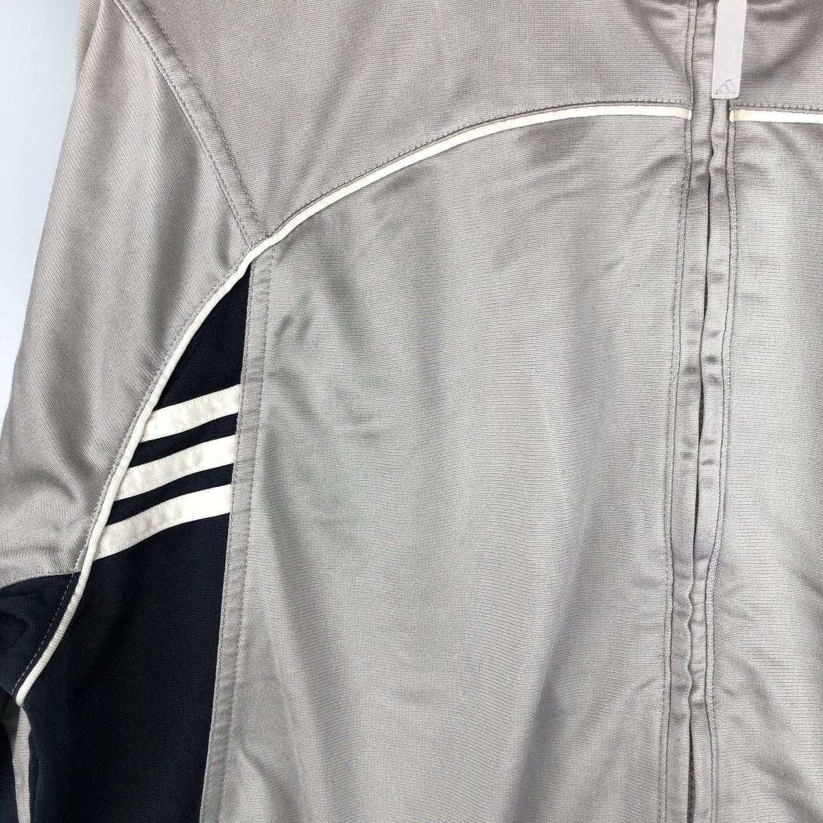 00'S adidas jersey track jacket, men's size S polyester gray type Vintage Second Hand