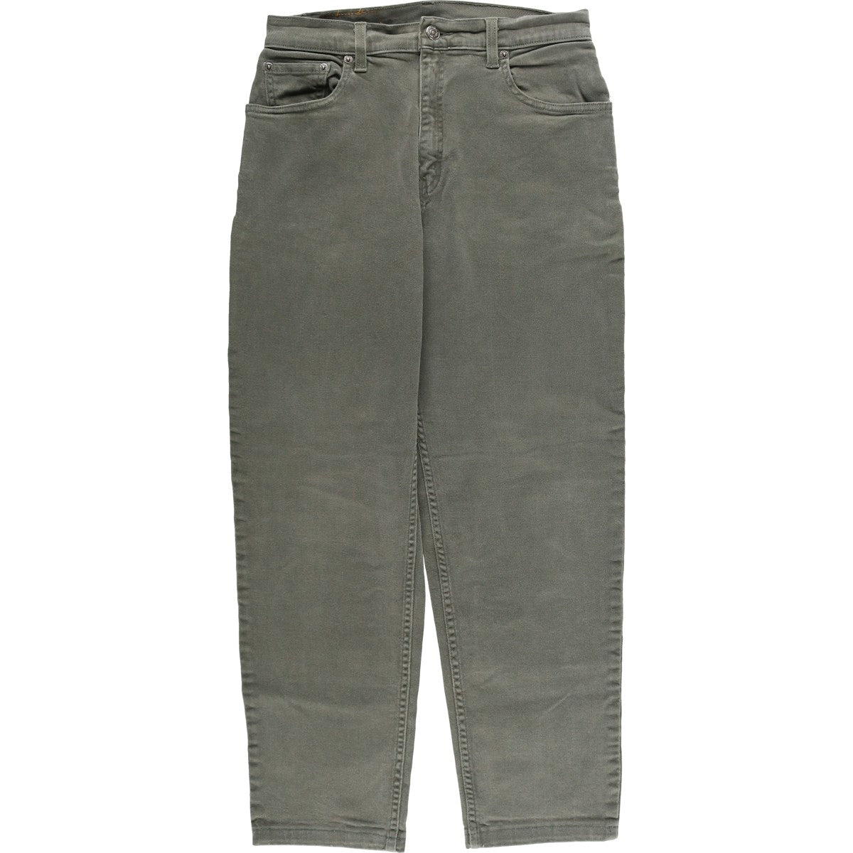 00'S Levi's 550 Relaxed Fit Tapered Leg Tapered Denim Pants Women's L (w28) cotton Khaki type Vintage Second Hand
