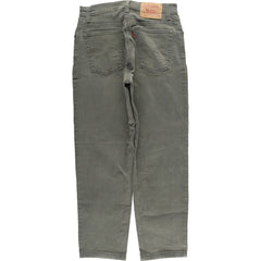 00'S Levi's 550 Relaxed Fit Tapered Leg Tapered Denim Pants Women's L (w28) cotton Khaki type Vintage Second Hand