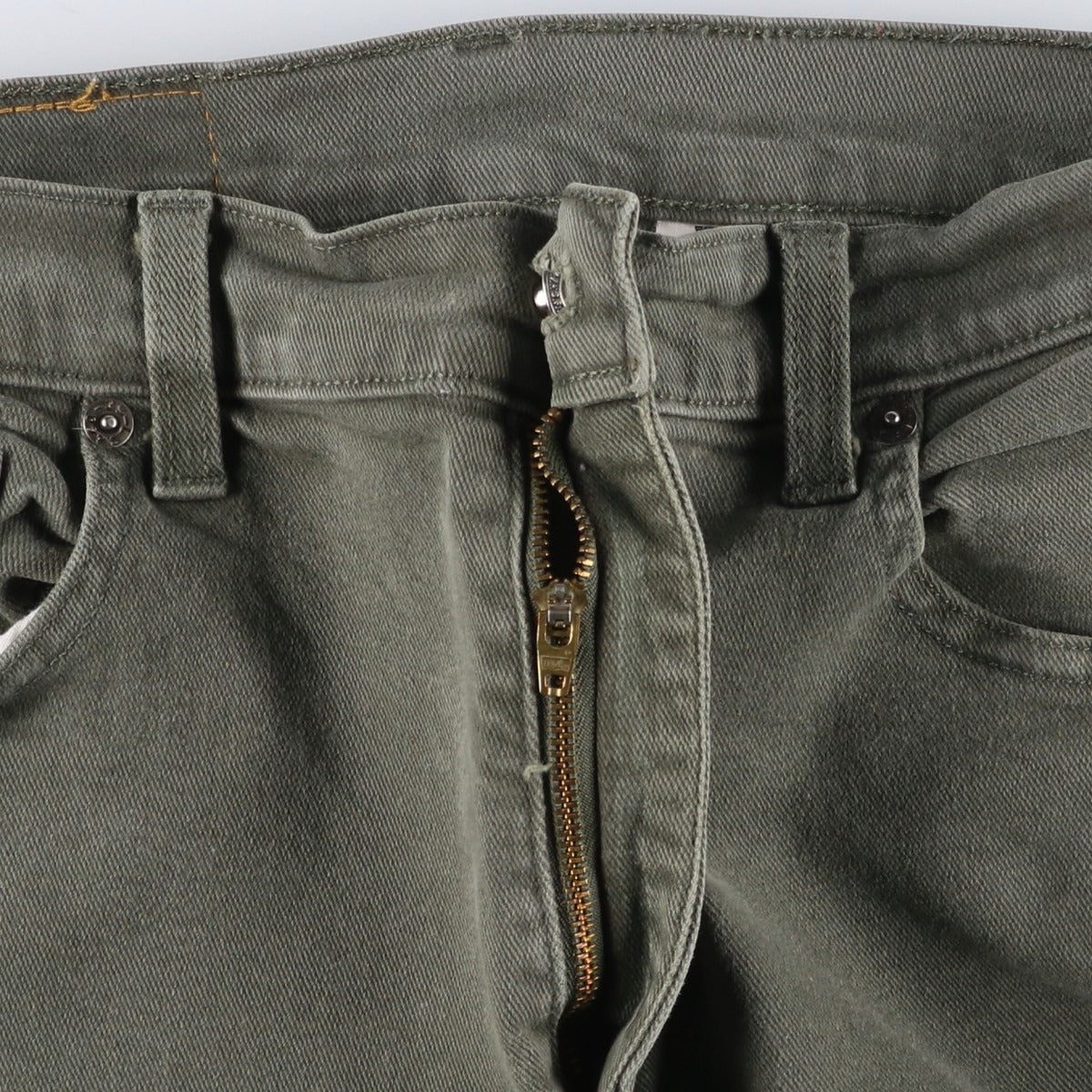 00'S Levi's 550 Relaxed Fit Tapered Leg Tapered Denim Pants Women's L (w28) cotton Khaki type Vintage Second Hand