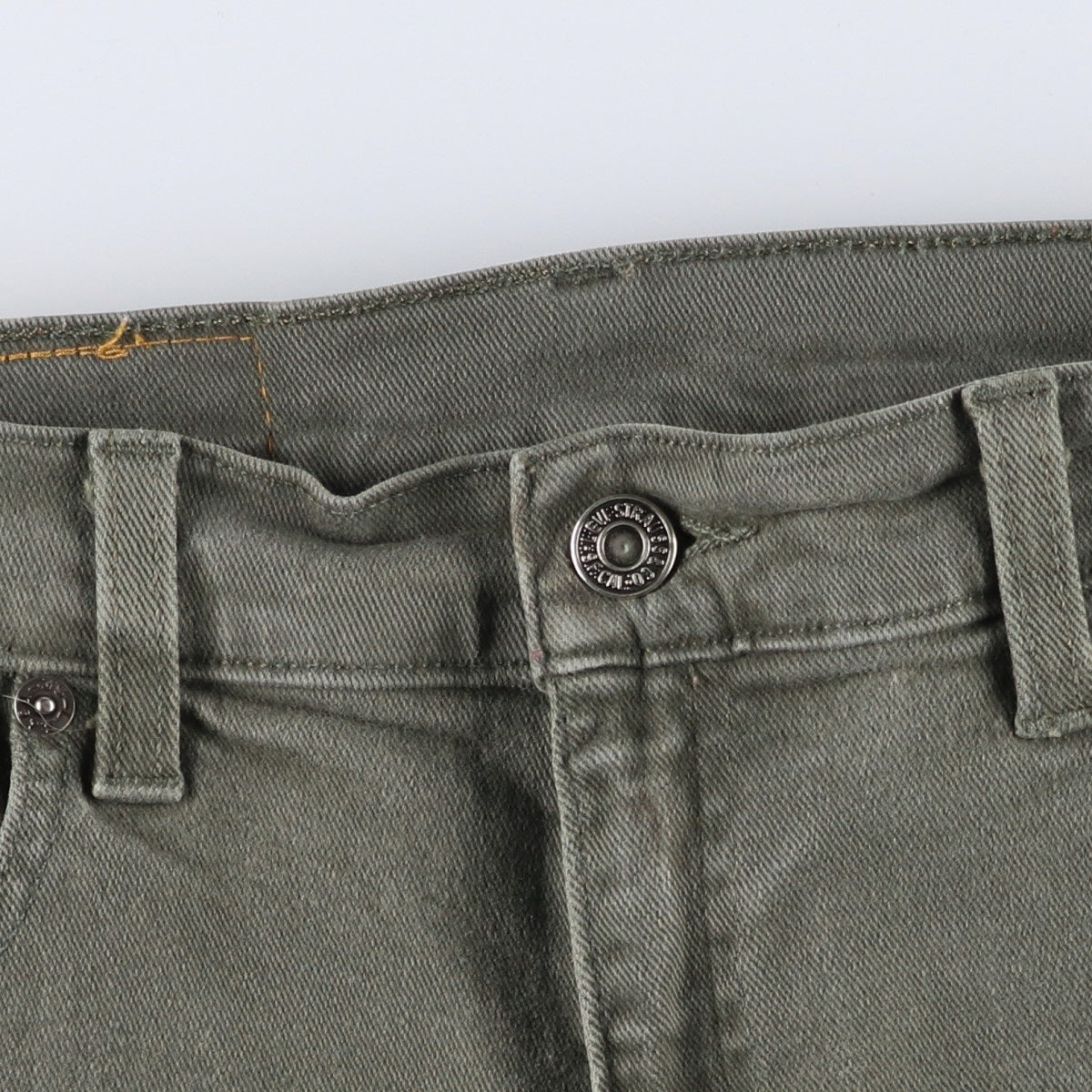 00'S Levi's 550 Relaxed Fit Tapered Leg Tapered Denim Pants Women's L (w28) cotton Khaki type Vintage Second Hand