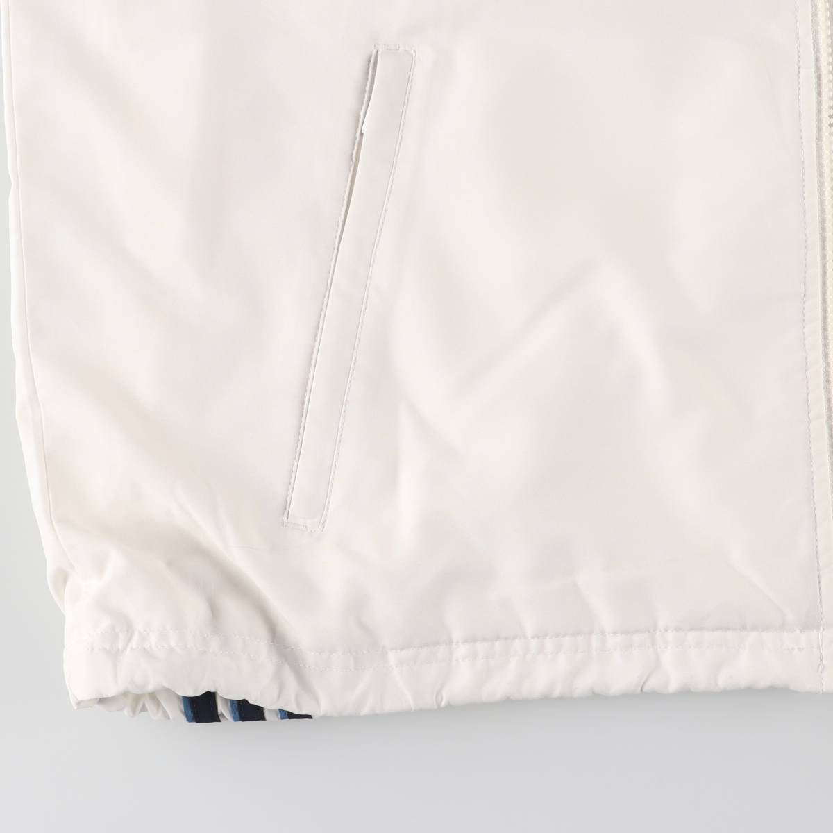 00'S adidas windbreaker, men's size M polyester white type Vintage Second Hand