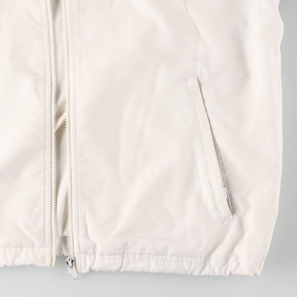 00'S adidas windbreaker, men's size M polyester white type Vintage Second Hand