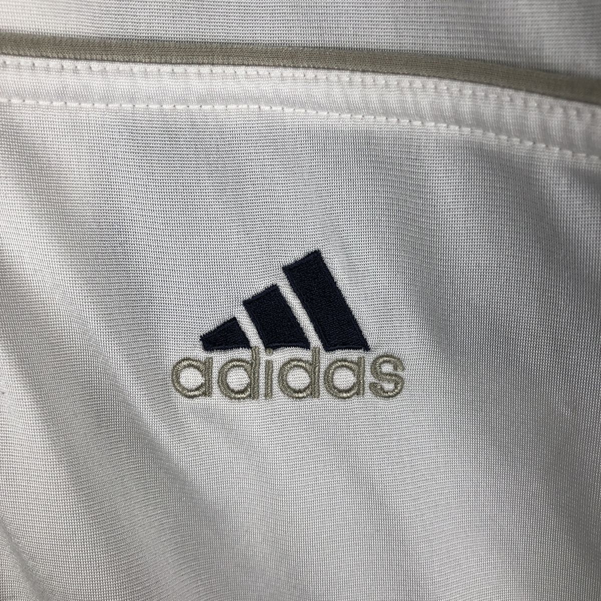 00'S adidas back logo jersey track jacket men's size M polyester white type Vintage Second Hand