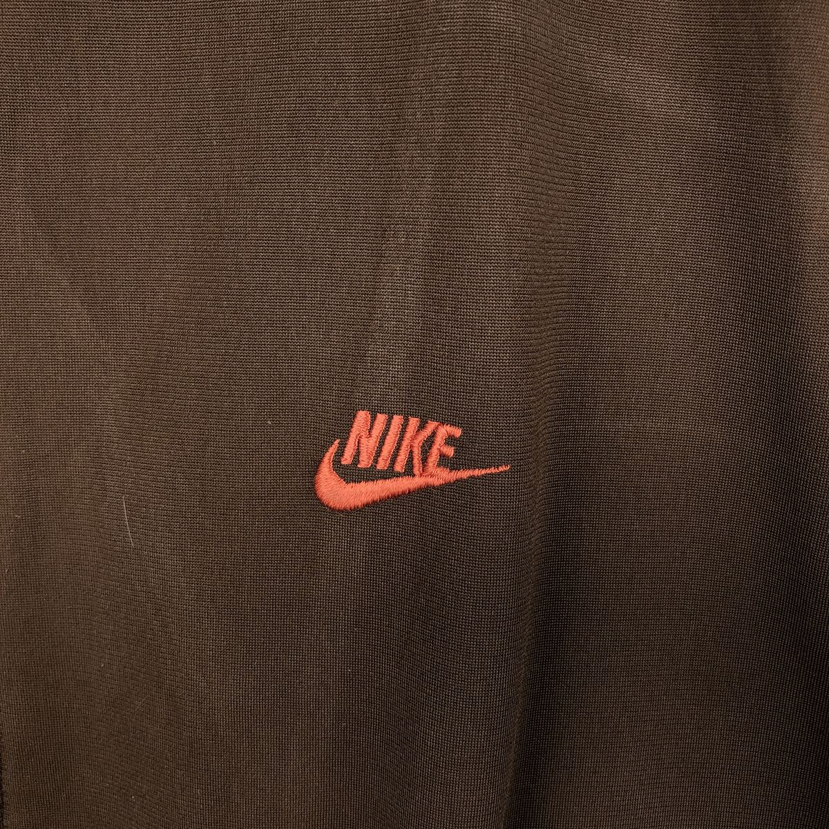00'S Nike Jersey Track Jacket Men's L size polyester brown type Vintage Second Hand