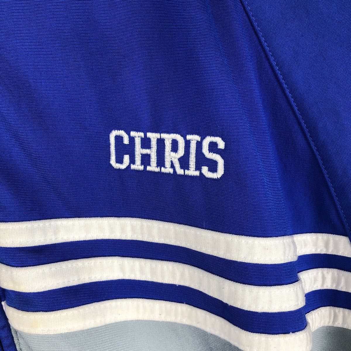00'S adidas jersey track jacket, men's size L polyester blue type Vintage Second Hand