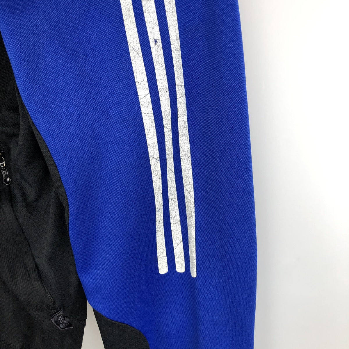 00'S adidas jersey track jacket, men's size L polyester blue type Vintage Second Hand