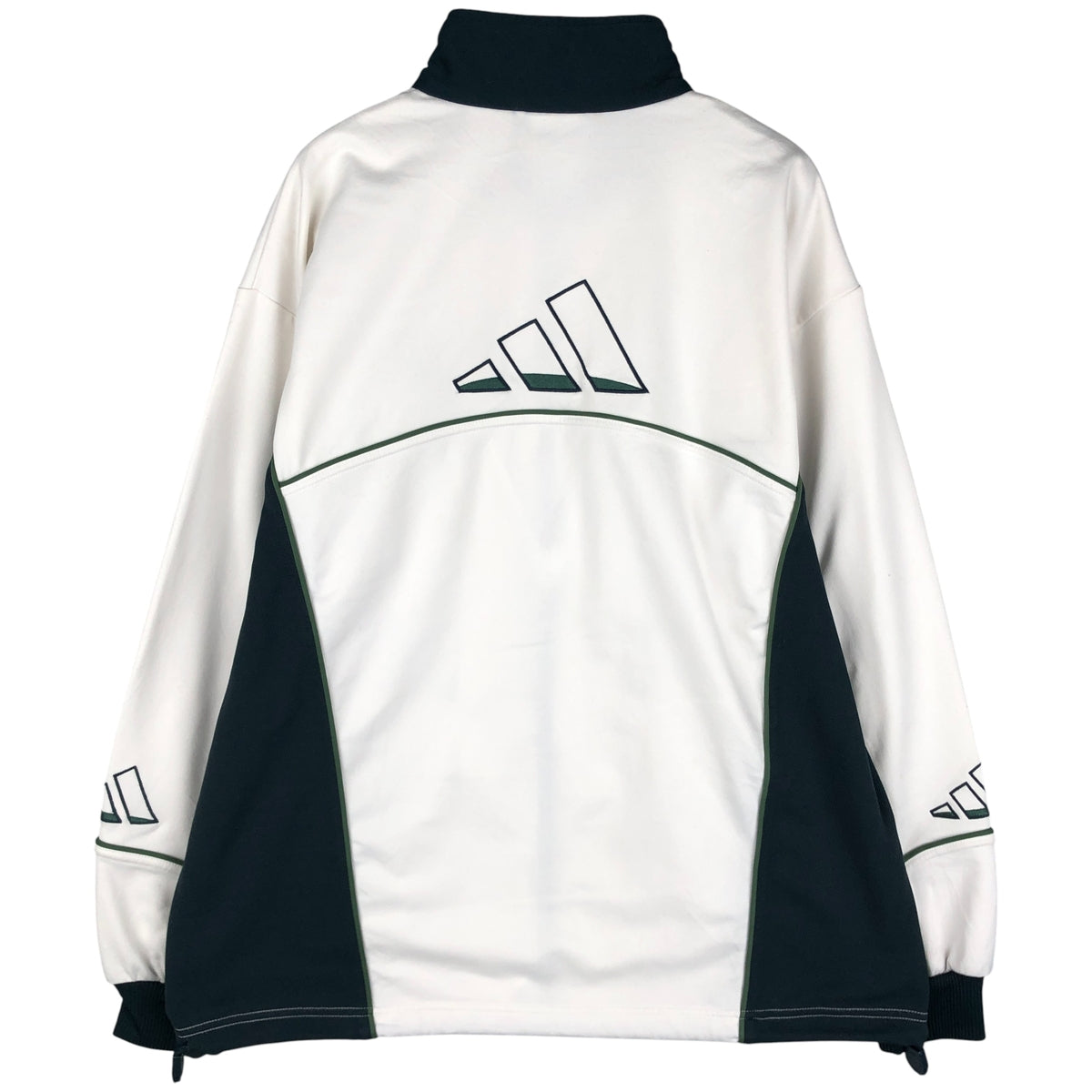 00'S adidas back logo jersey track jacket men's size M polyester white type Vintage Second Hand