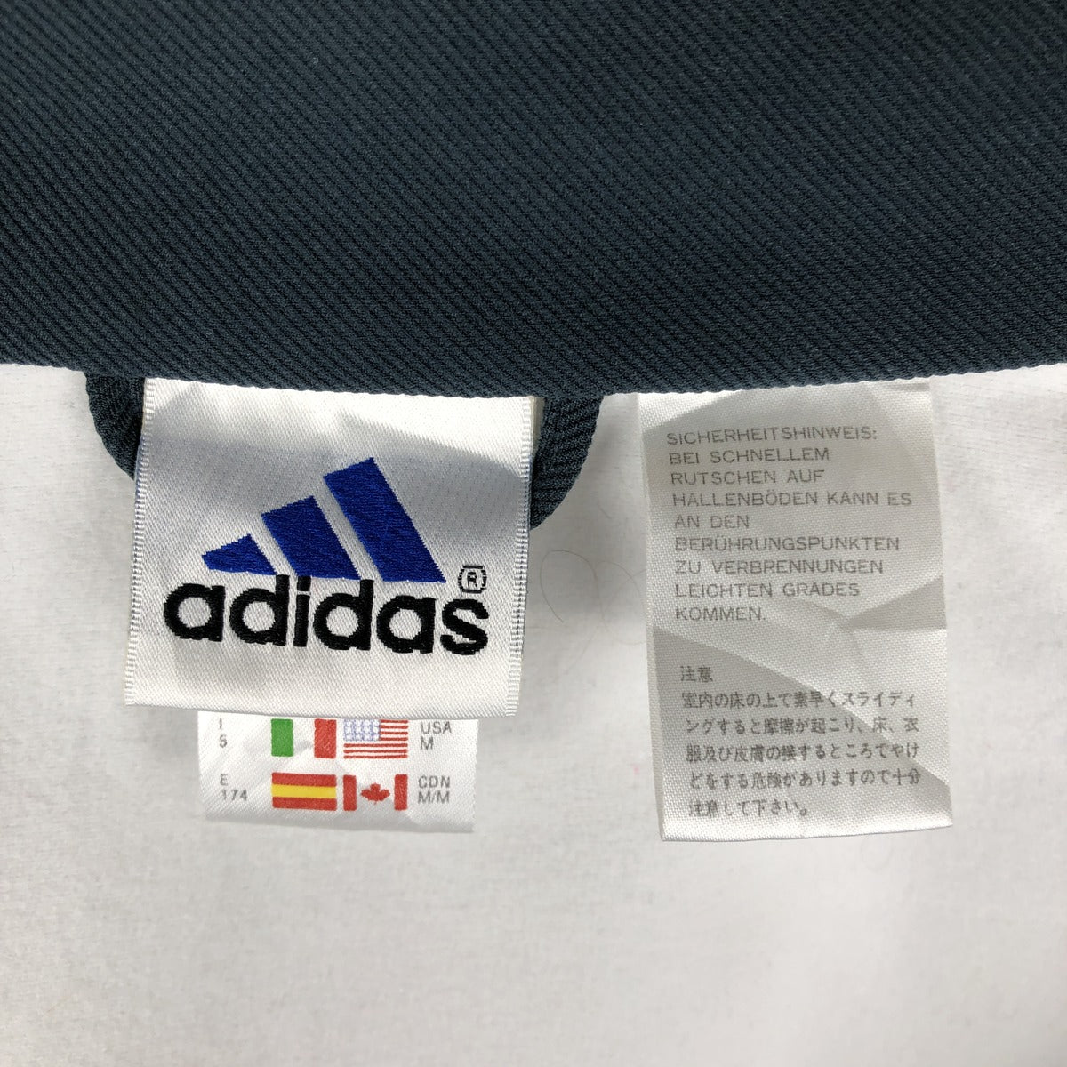 00'S adidas back logo jersey track jacket men's size M polyester white type Vintage Second Hand