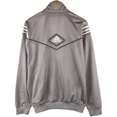 00'S adidas jersey track jacket, men's XL size polyester gray type Vintage Second Hand
