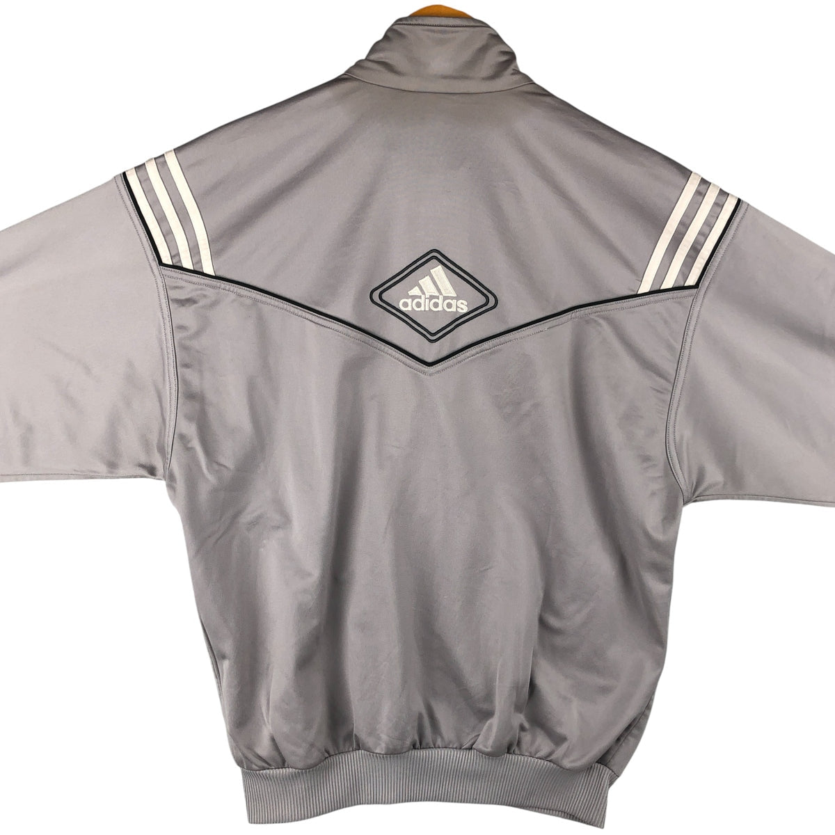 00'S adidas jersey track jacket, men's XL size polyester gray type Vintage Second Hand