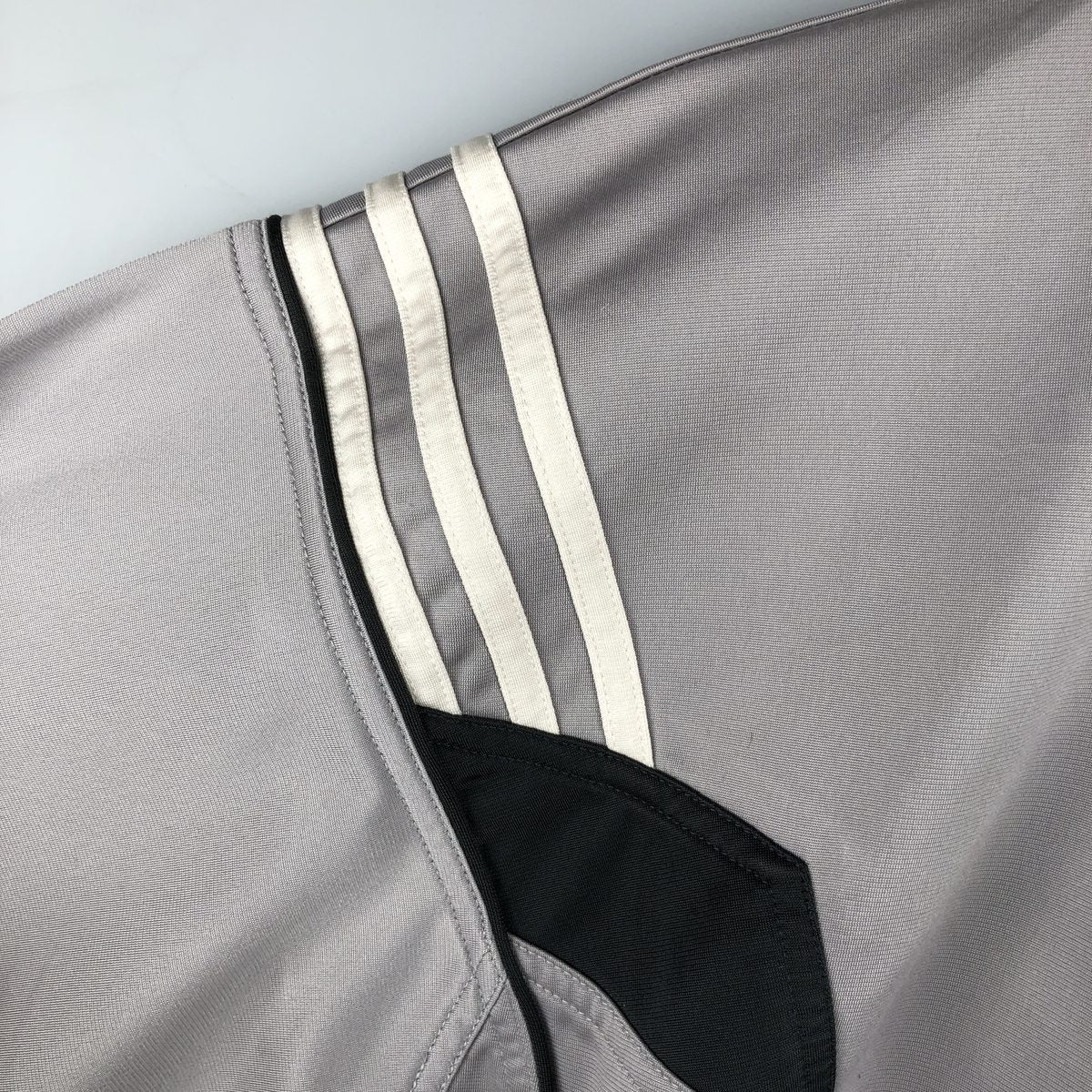 00'S adidas jersey track jacket, men's XL size polyester gray type Vintage Second Hand