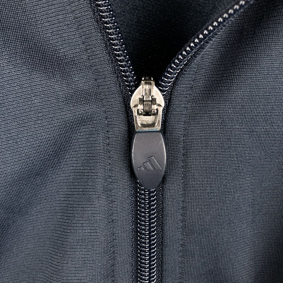 00'S adidas jersey track jacket, men's size M polyester navy blue type Vintage Second Hand