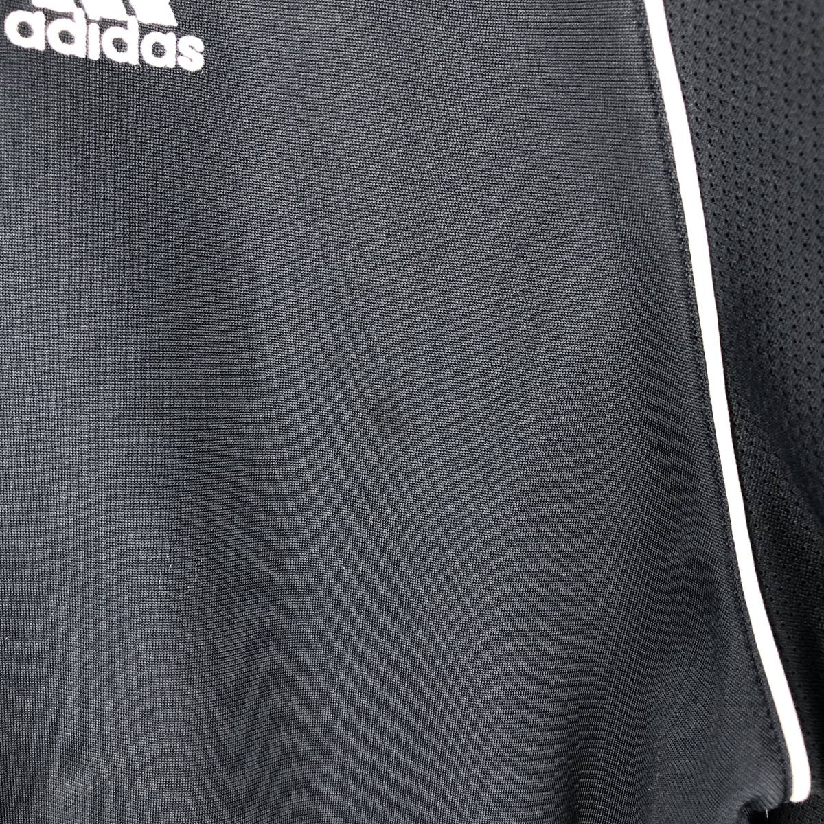 00'S adidas jersey track jacket, men's size M polyester navy blue type Vintage Second Hand