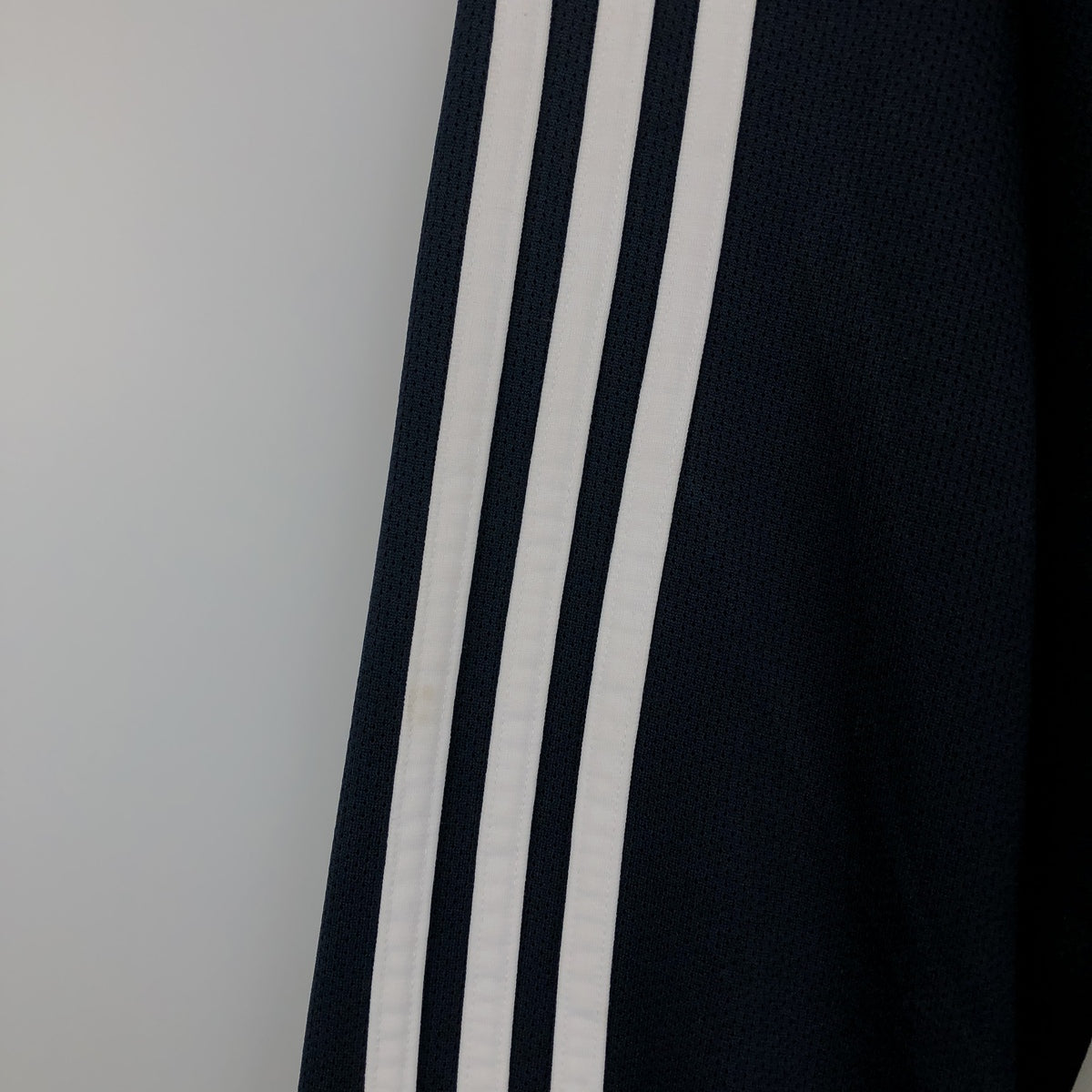 00'S adidas jersey track jacket, men's size M polyester navy blue type Vintage Second Hand