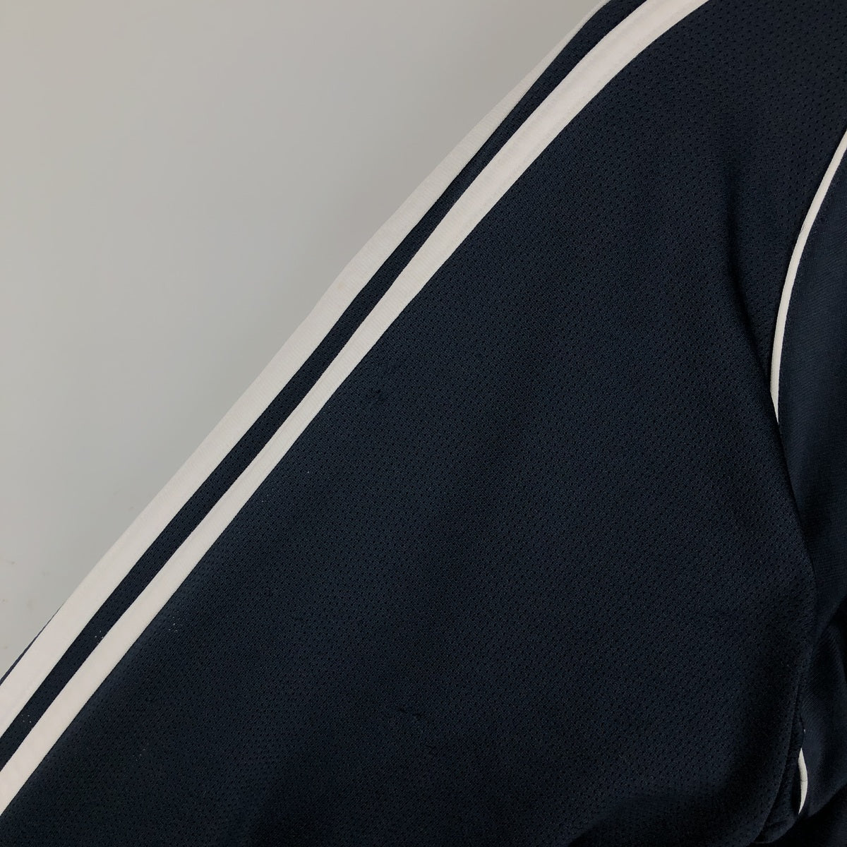00'S adidas jersey track jacket, men's size M polyester navy blue type Vintage Second Hand