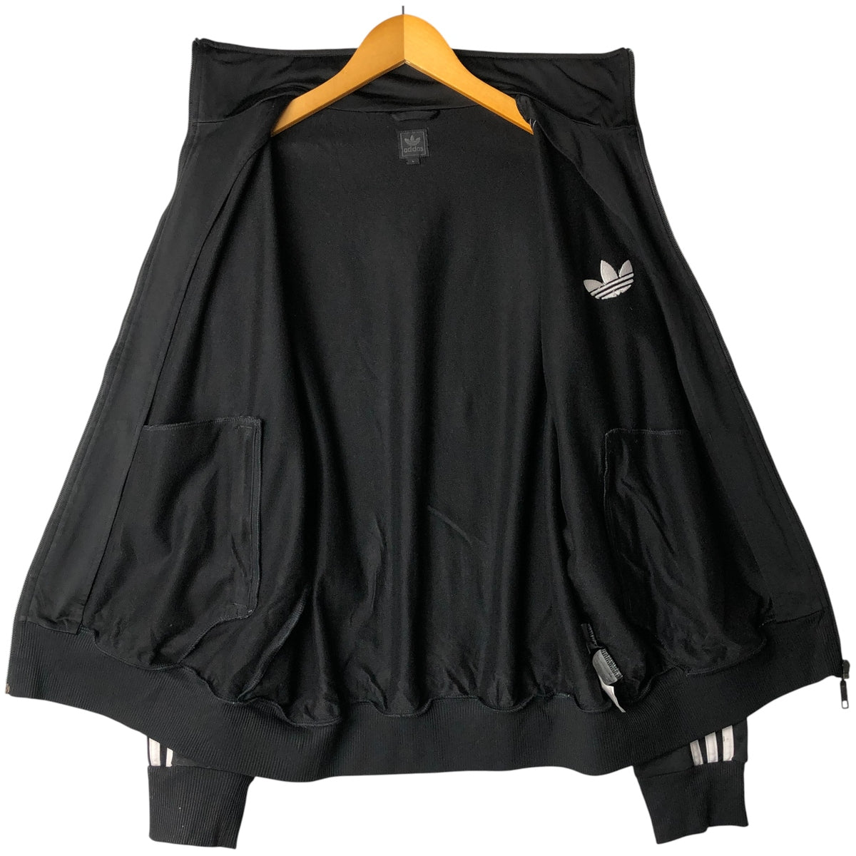 00'S adidas Originals Jersey Track Jacket Men's Size L polyester black type Vintage Second Hand