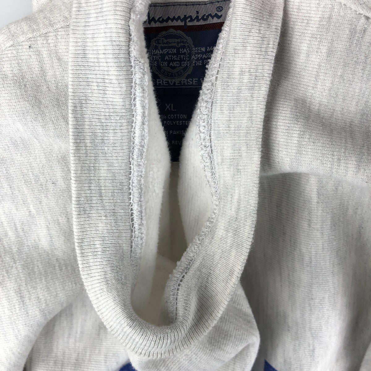 00'S Champion Original Reverse Weave College Sweatshirt Trainer Men's XL cotton pale white type Vintage Second Hand