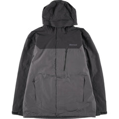 00'S Marmot Mountain Parka Shell Jacket Men's L size polyester gray type Vintage Second Hand