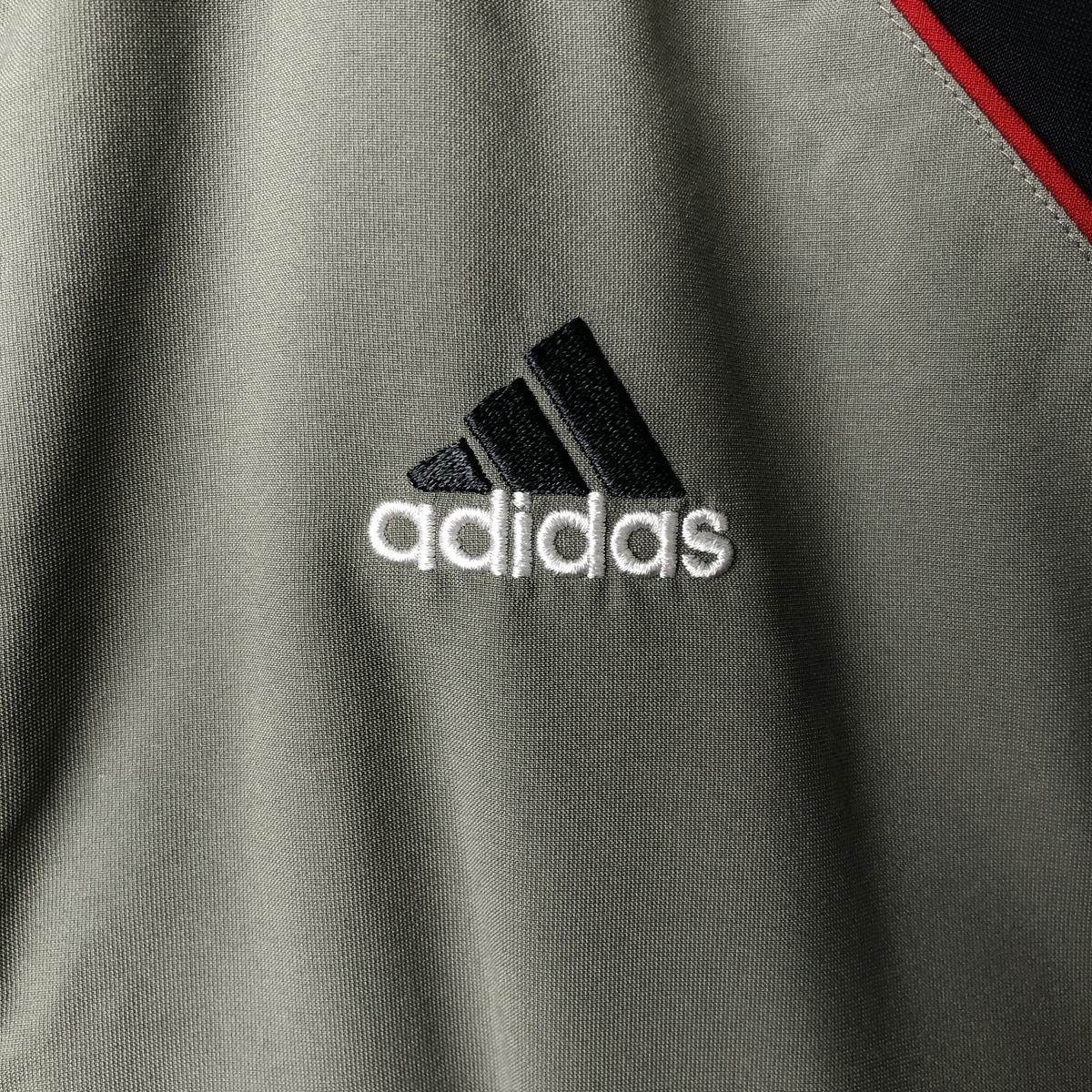 00'S adidas windbreaker, men's size S polyester gray type Vintage Second Hand