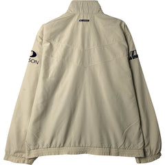 00'S adidas windbreaker, men's size M polyester Beige type Vintage Second Hand