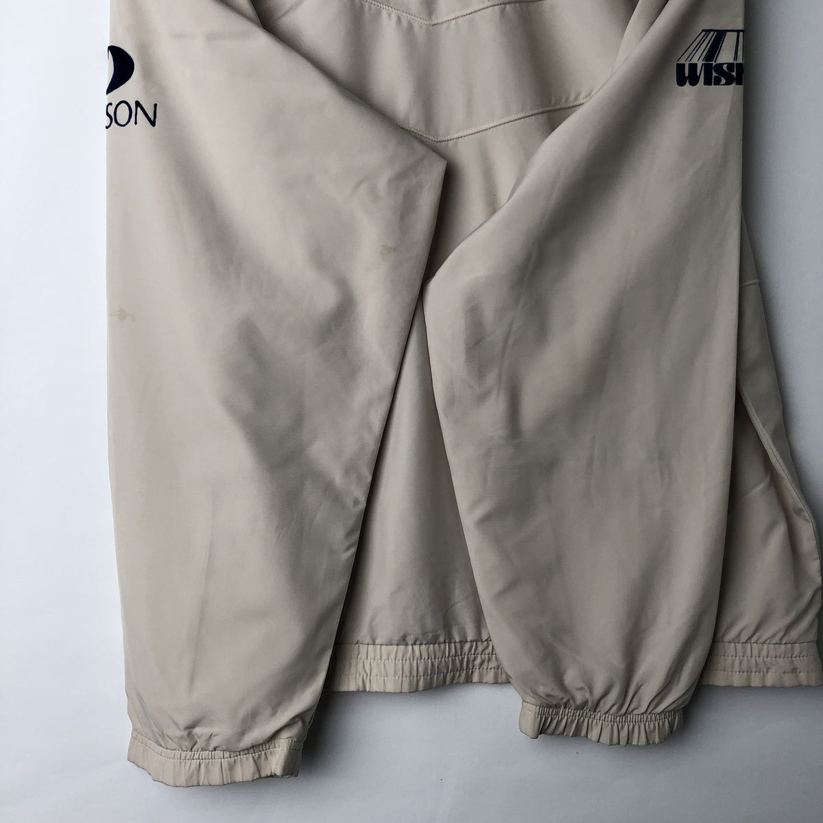 00'S adidas windbreaker, men's size M polyester Beige type Vintage Second Hand