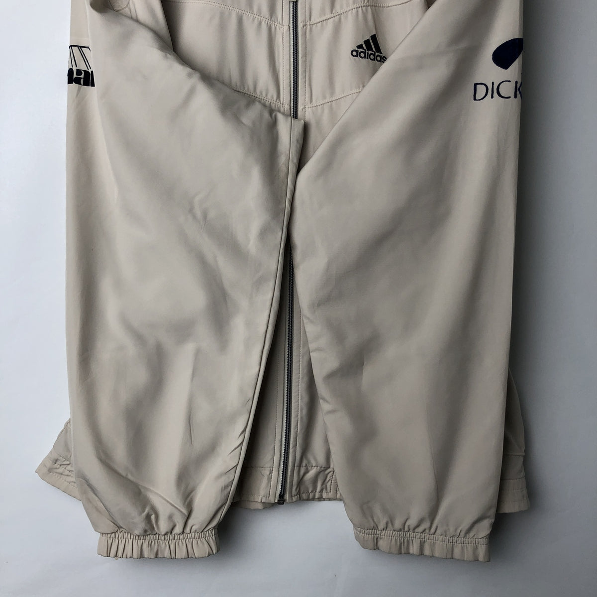 00'S adidas windbreaker, men's size M polyester Beige type Vintage Second Hand