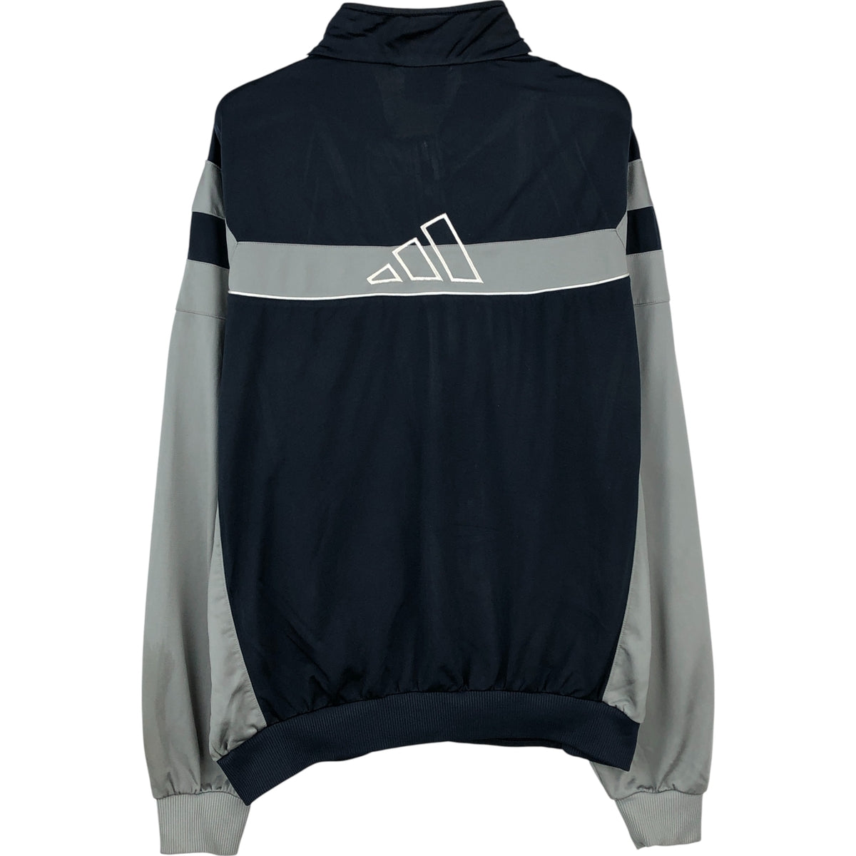 00'S adidas back logo jersey track jacket men's size L polyester navy blue type Vintage Second Hand