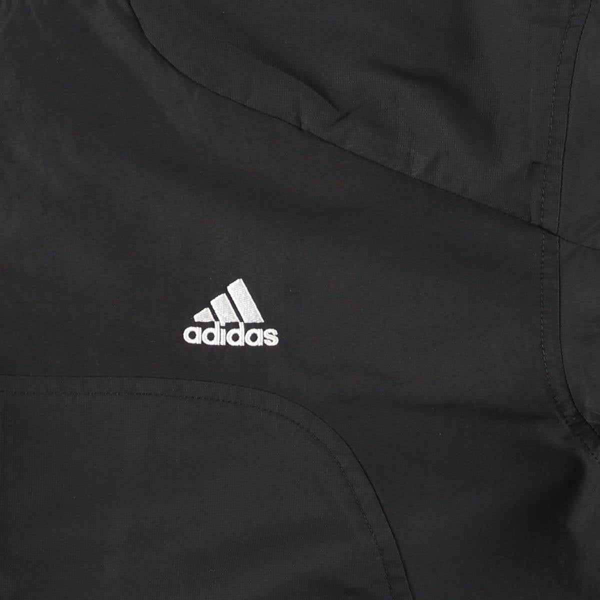 00'S adidas windbreaker, men's size M polyester black type Vintage Second Hand