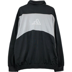00'S adidas jersey track jacket, men's size L polyester black type Vintage Second Hand