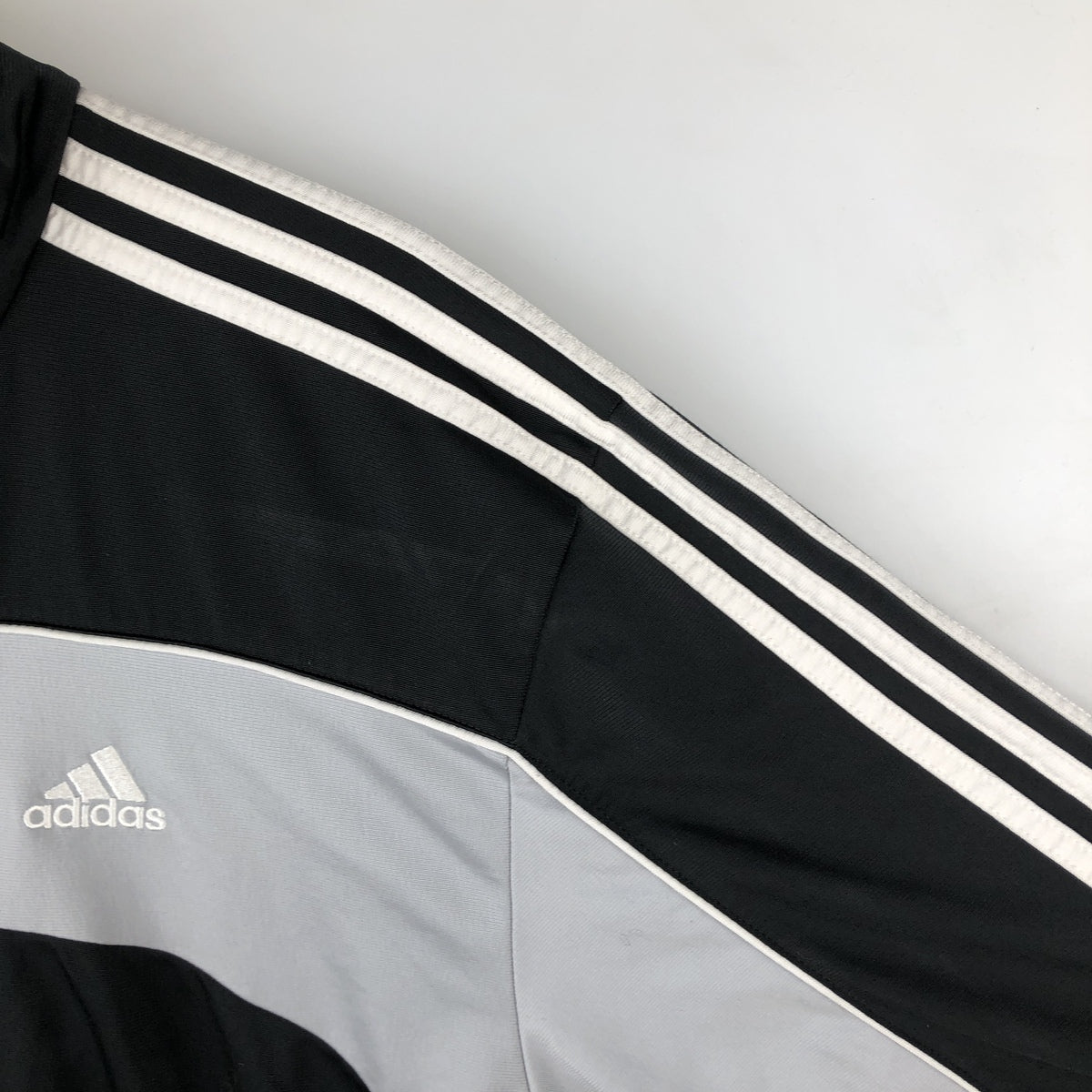 00'S adidas jersey track jacket, men's size L polyester black type Vintage Second Hand