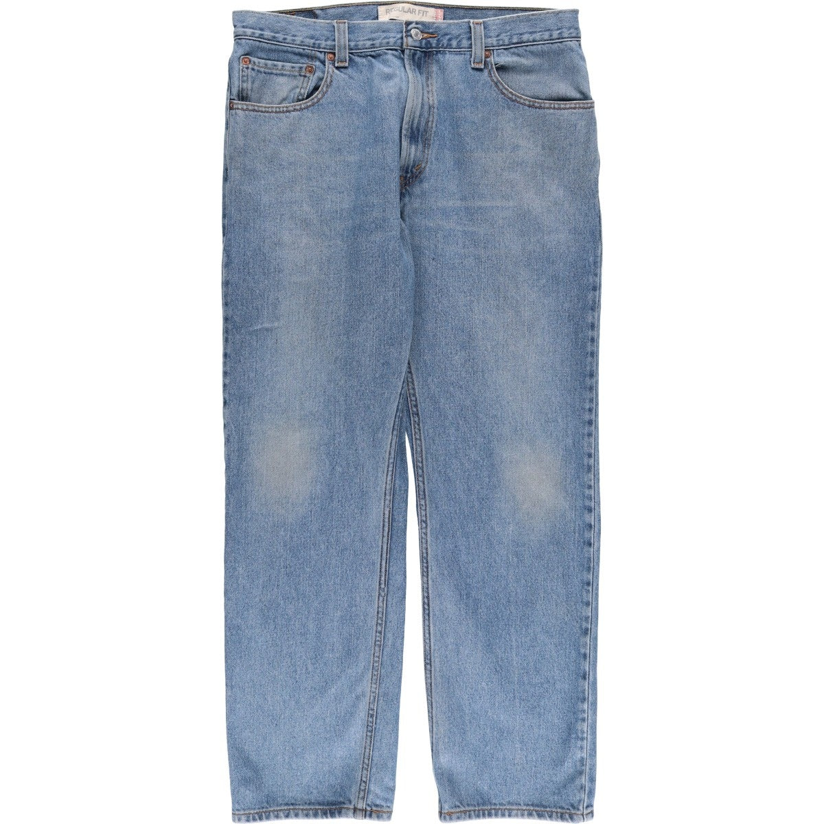 00'S Levi's 505 REGULAR FIT tapered denim pants for men, size w34 cotton Blue type light blue Vintage Second Hand