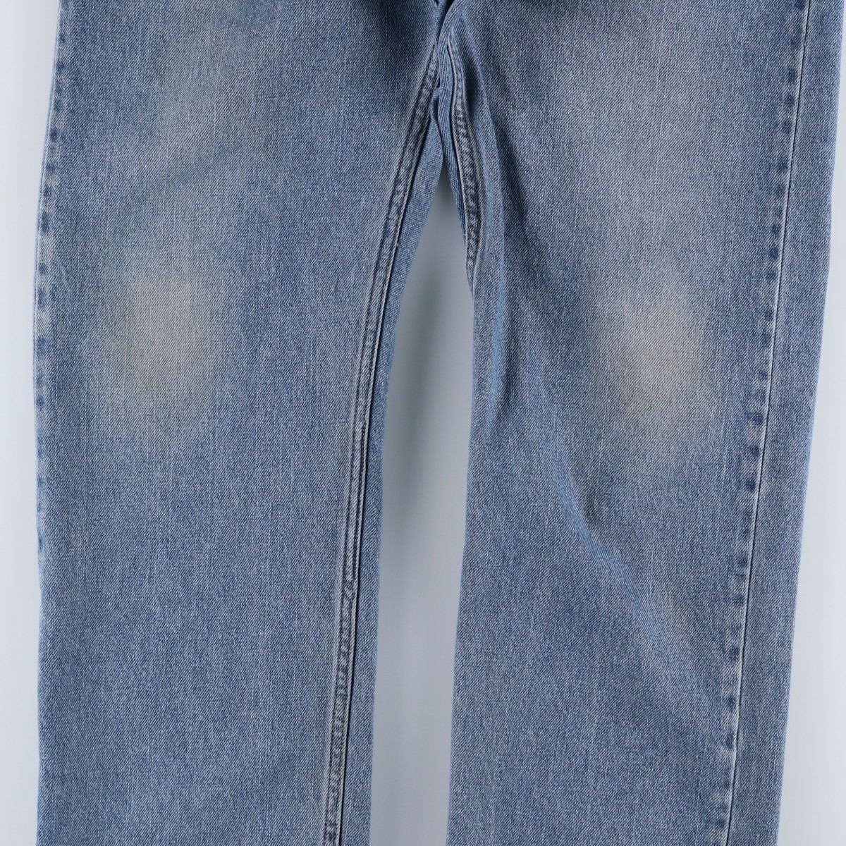 00'S Levi's 505 REGULAR FIT tapered denim pants for men, size w34 cotton Blue type light blue Vintage Second Hand