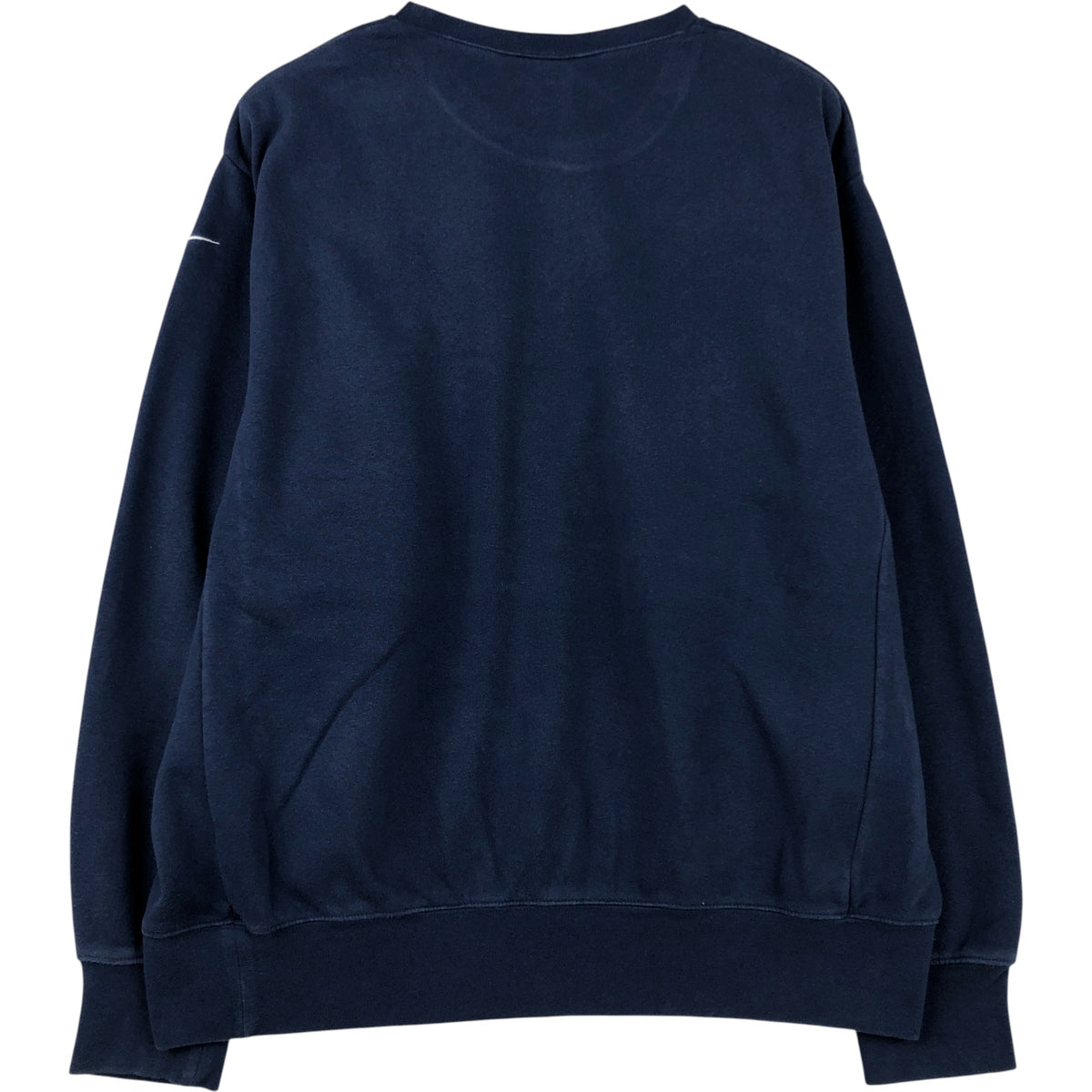 00'S Nike NIKE TEAM College Sweatshirt Trainer Men's L size cotton navy blue type Vintage Second Hand