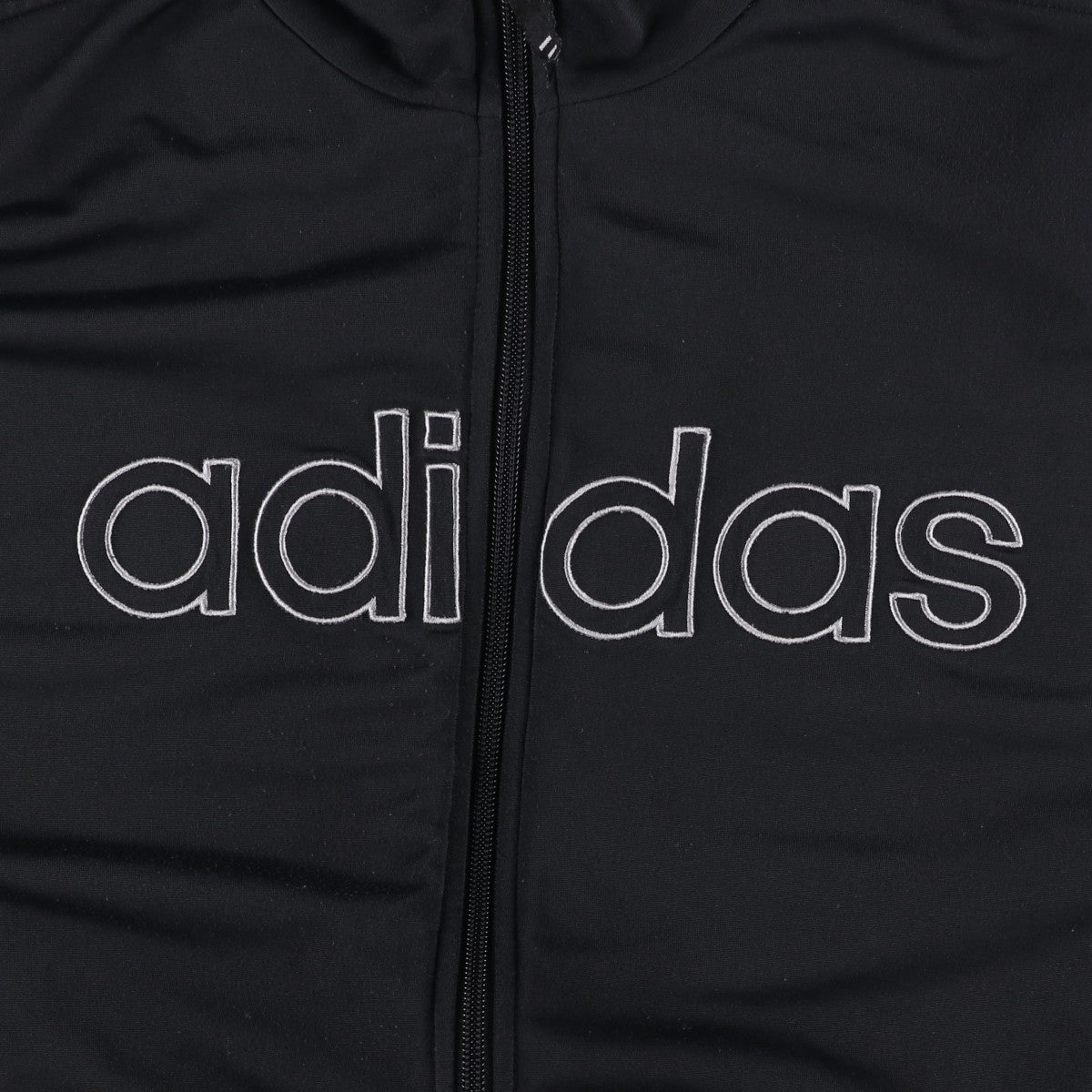00'S adidas jersey track jacket, men's size L polyester black type Vintage Second Hand