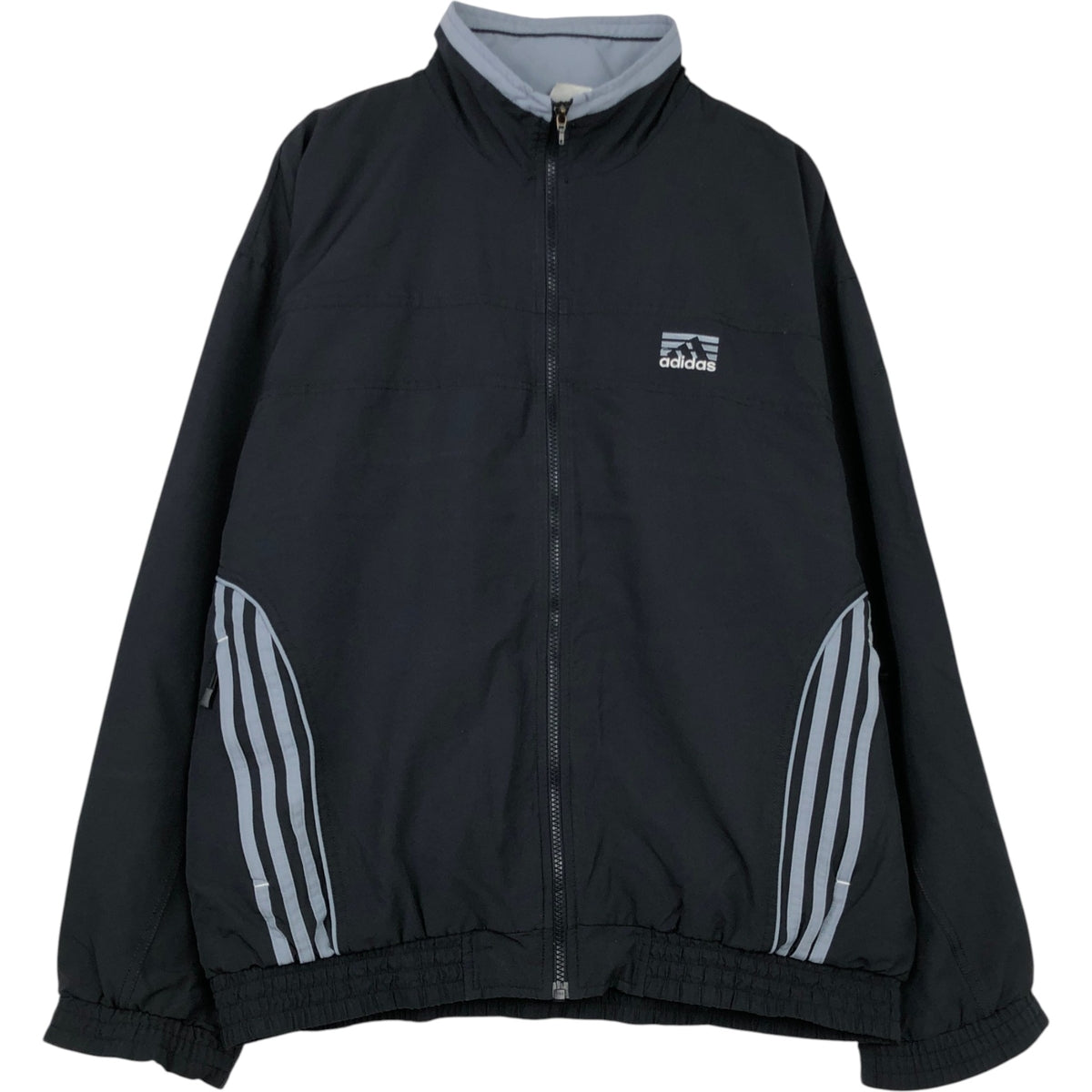 00'S adidas windbreaker men's XXL size polyester black type Vintage Second Hand