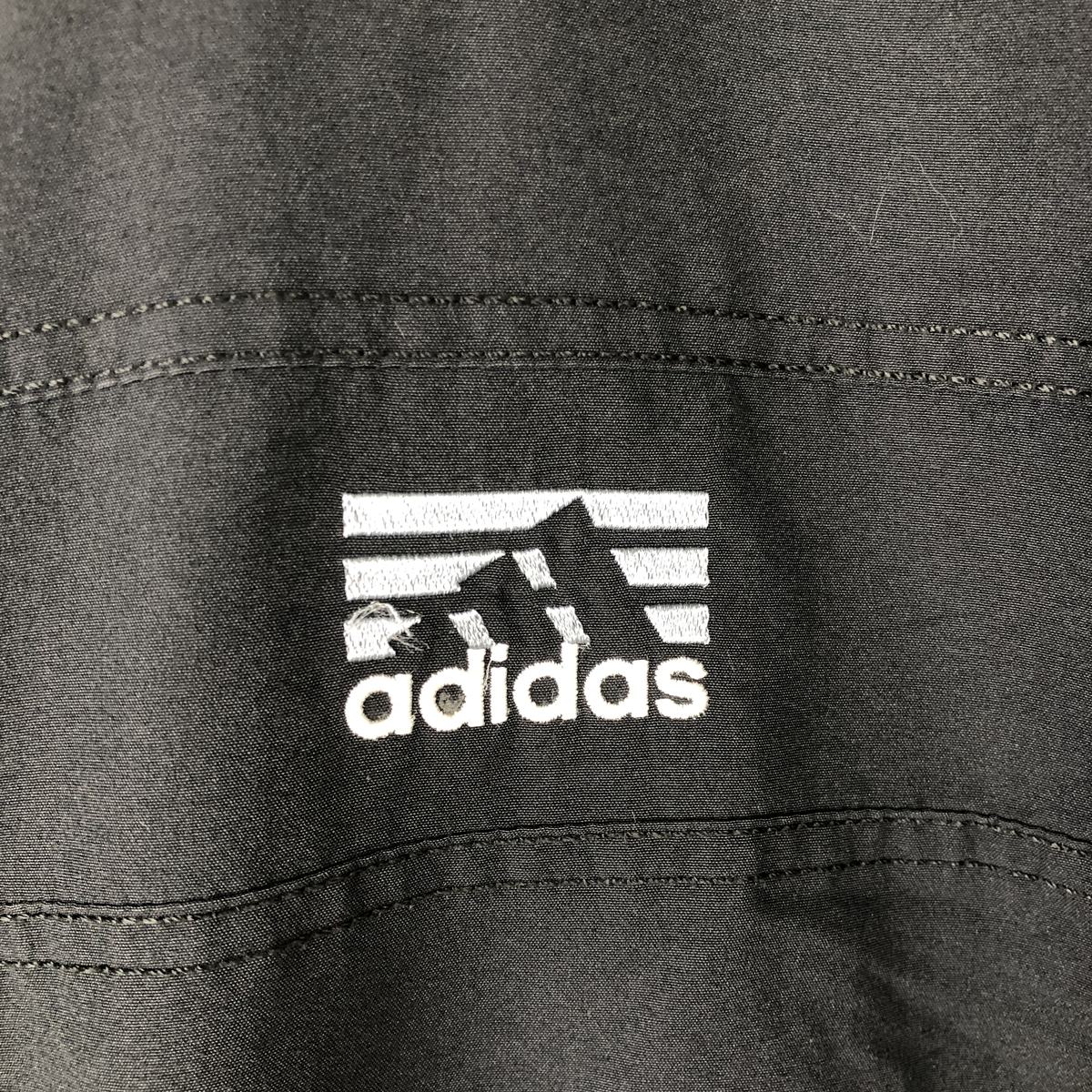 00'S adidas windbreaker men's XXL size polyester black type Vintage Second Hand