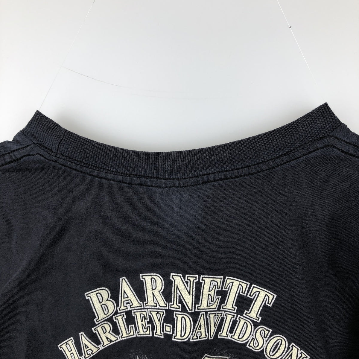 00'S Harley-Davidson Eagle Pattern Motorcycle Bike T-shirt Made in USA Men's XL cotton black type Vintage Second Hand