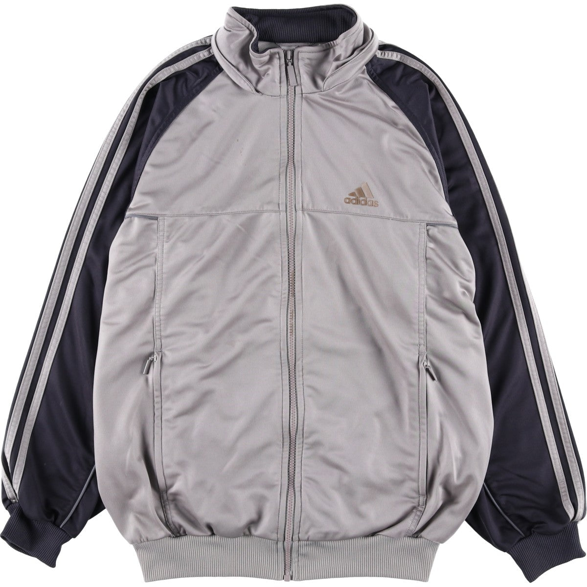 00'S adidas jersey track jacket, men's size M polyester gray type Vintage Second Hand