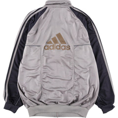 00'S adidas jersey track jacket, men's size M polyester gray type Vintage Second Hand