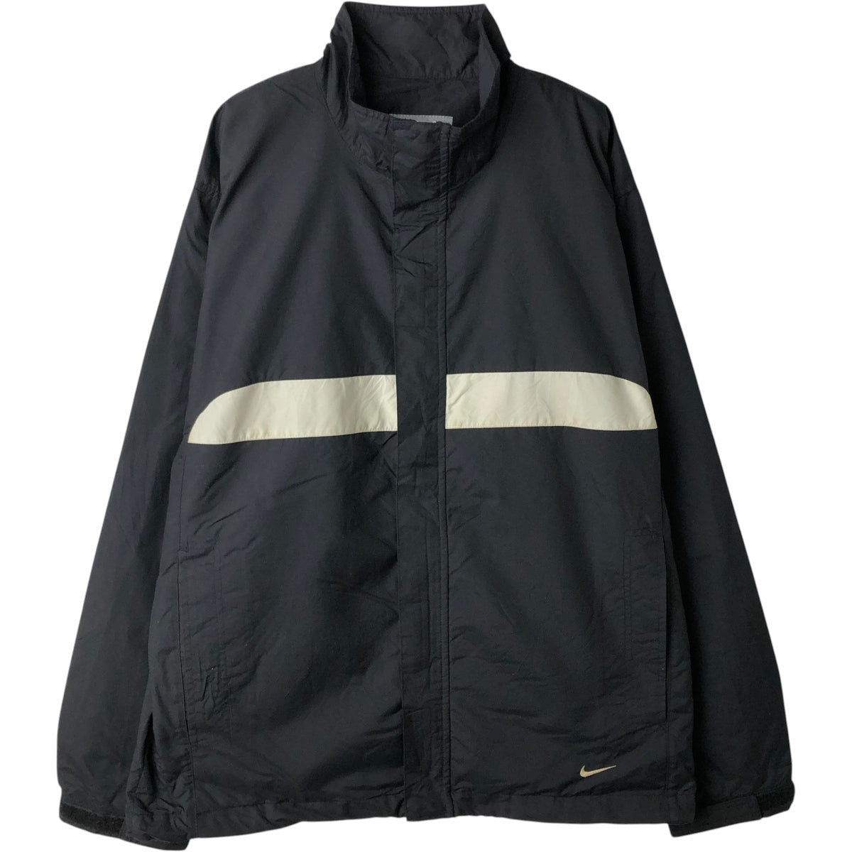 00'S Nike Nylon Jacket Men's M size Nylon black type Vintage Second Hand
