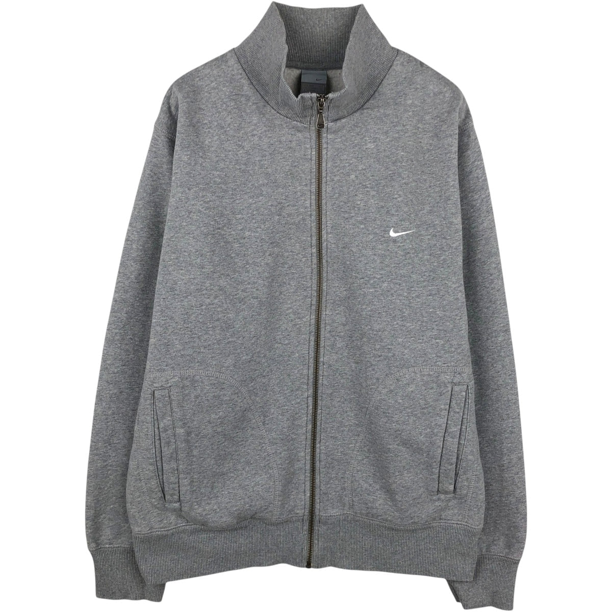 00'S Nike full zip sweatshirt, men's size M cotton gray type Vintage Second Hand