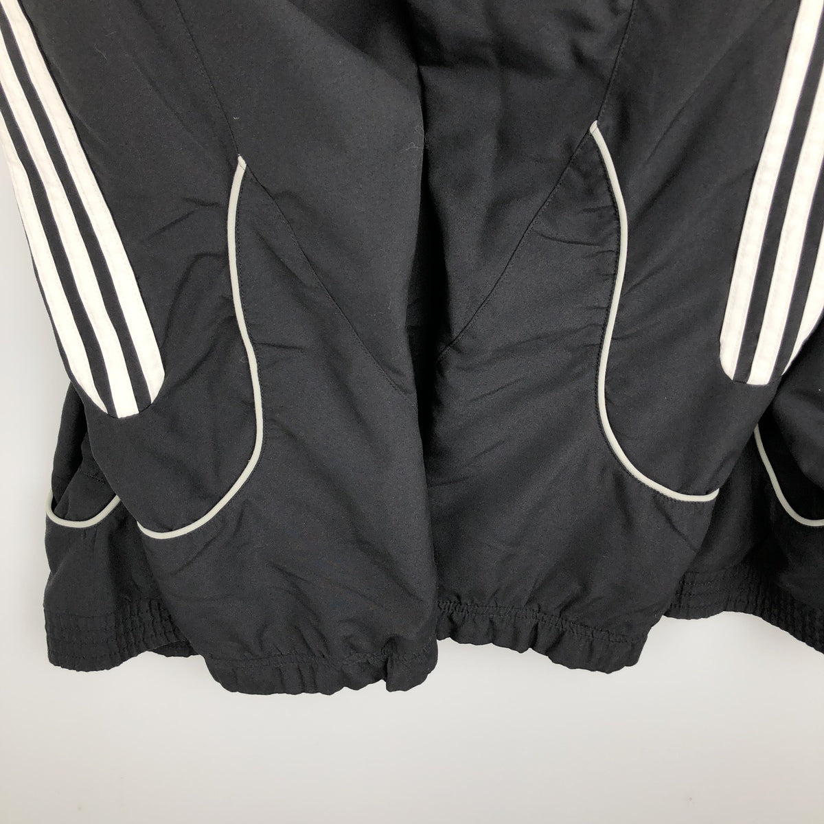 00'S adidas windbreaker, men's size L polyester black type Vintage Second Hand