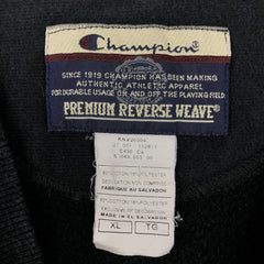 00'S Champion Premium Reverse Weave Advertising Sweatshirt Trainer Men's XL cotton black type Vintage Second Hand