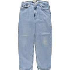 00'S Levi's 550 Relaxed Fit Tapered Denim Pants for Men, W35 cotton blue type Vintage Second Hand