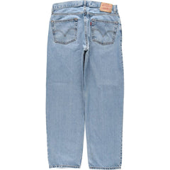 00'S Levi's 550 Relaxed Fit Tapered Denim Pants for Men, W35 cotton blue type Vintage Second Hand