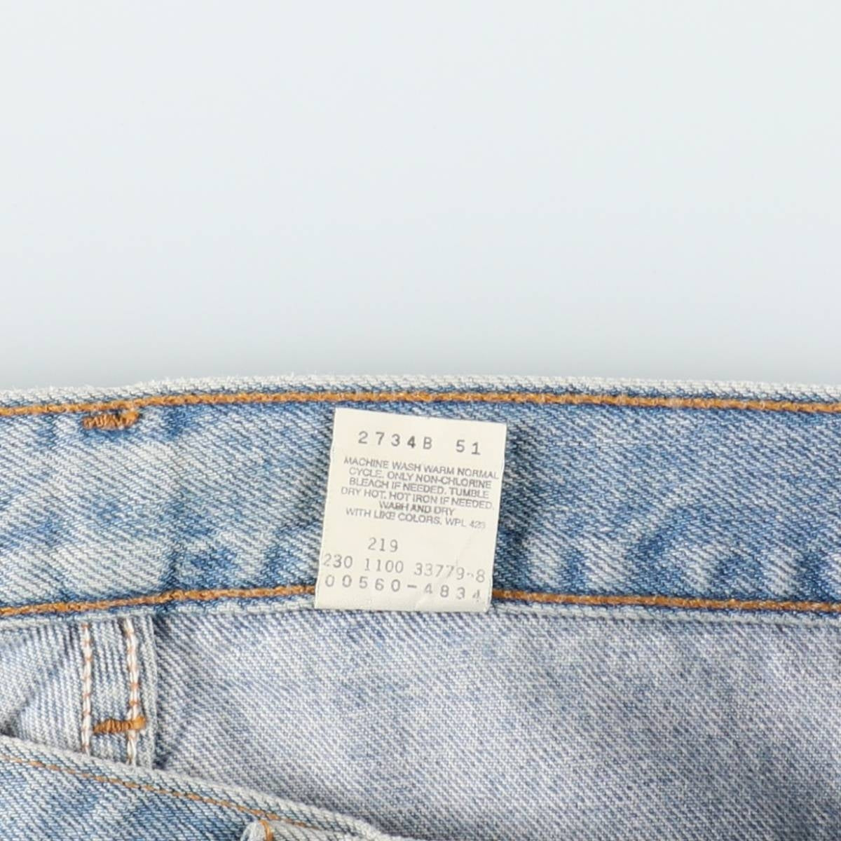 00'S Levi's 560 LOOSE FIT TAPERED LEG tapered denim pants for men, size w34 cotton blue type Vintage Second Hand