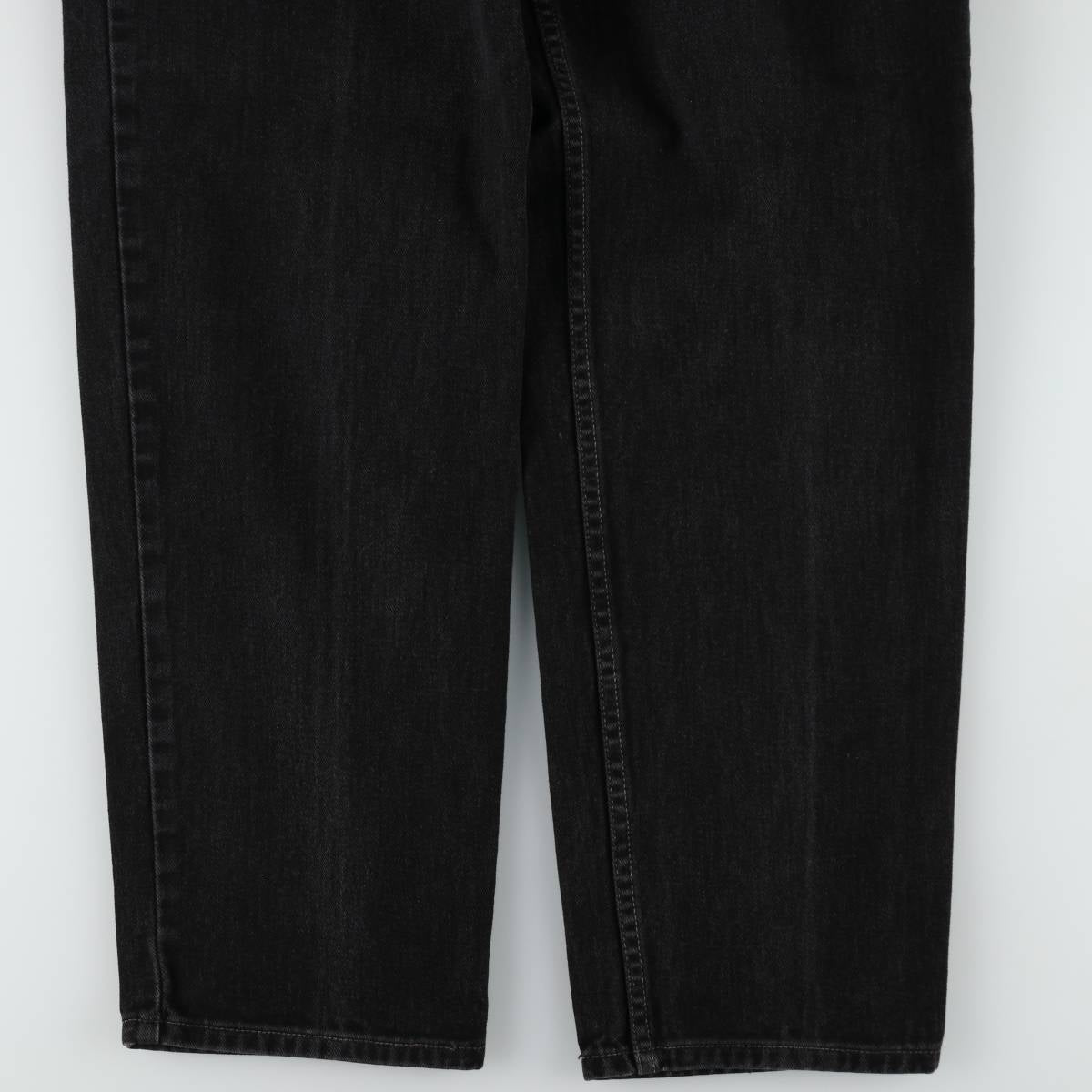00'S Levi's 550 Relaxed Fit Black Denim Tapered Denim Pants Men's W33 cotton black type Vintage Second Hand