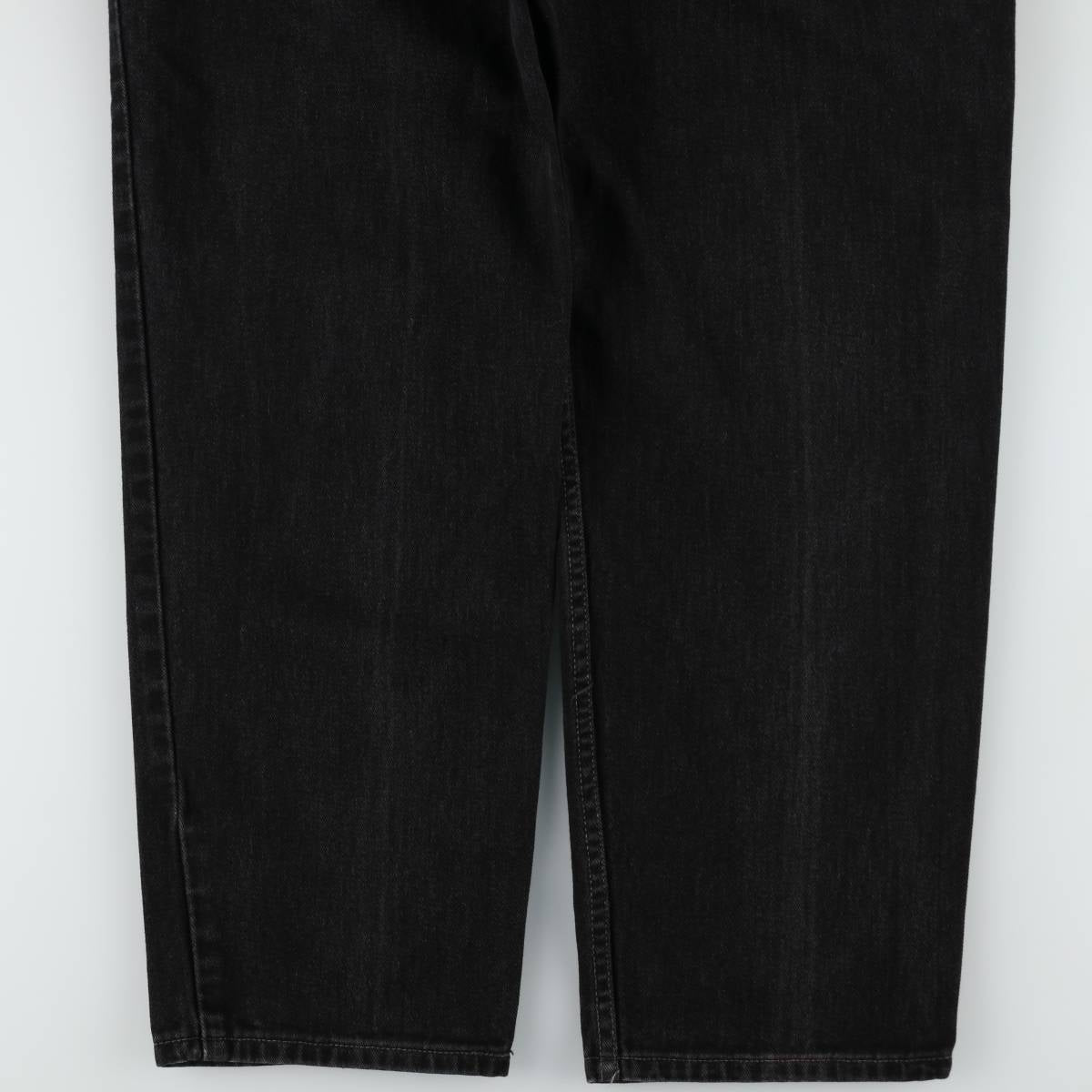 00'S Levi's 550 Relaxed Fit Black Denim Tapered Denim Pants Men's W33 cotton black type Vintage Second Hand